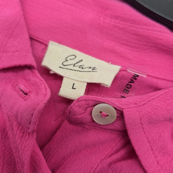 Elan Hot Pink Oversized Swimsuit Cover Up Tunic L - Picture 6 of 7